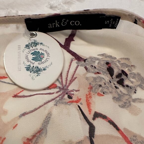 NWT Ark & Co. Sheer Floral Maxi Dress Women's Size Small - Picture 6 of 10